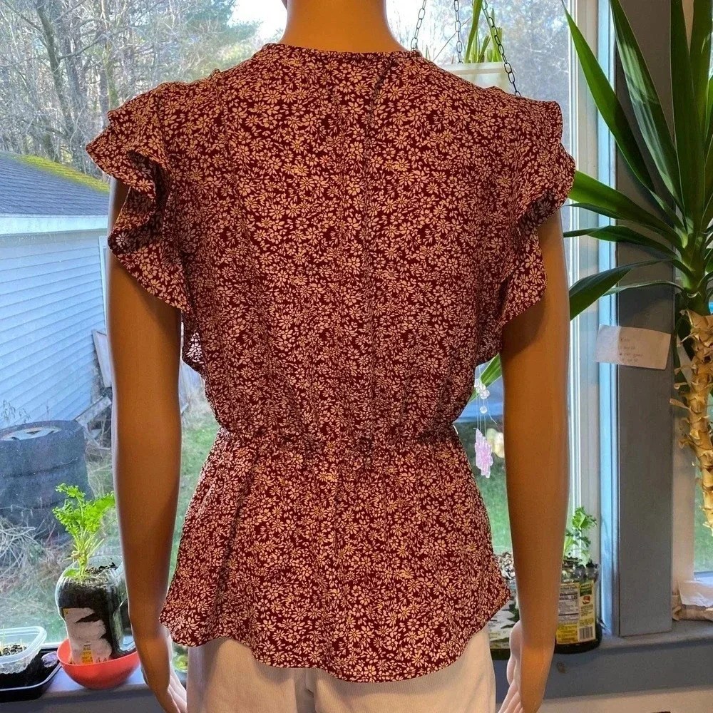 Monteau Los Angeles Blouse Women Size L - Picture 2 of 5